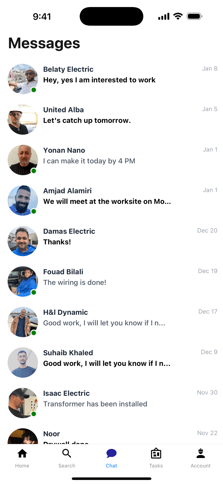TradesPool Profile Screen